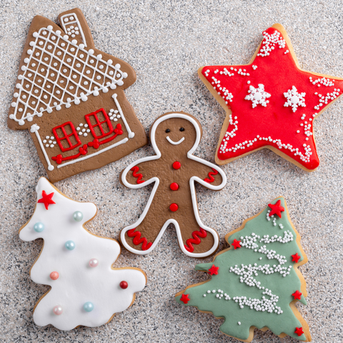 Holiday sugar cookies gingerbread