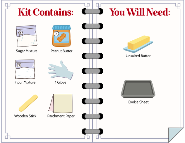 Peanut Butter Cookie Dough Baking Activity Kit
