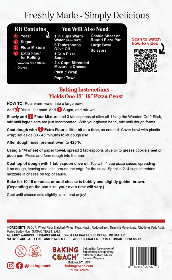 One-Bowl Pizza Dough Baking Activity Kit